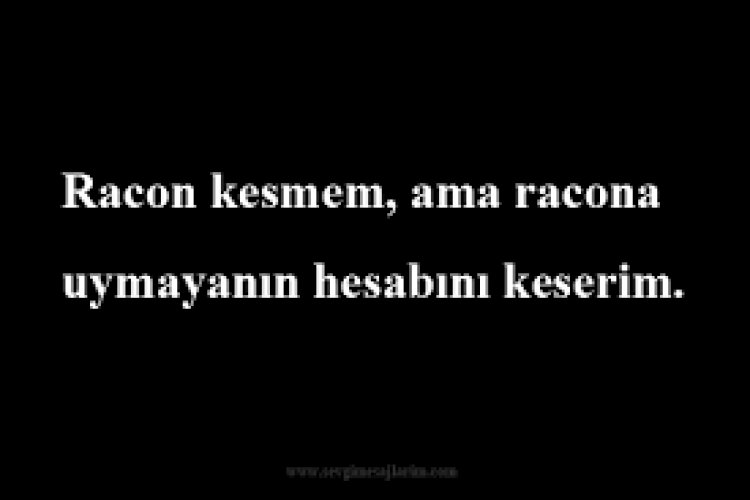 racon sözleri