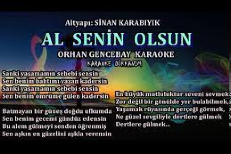 Orhan Gencebay - Al Senin Olsun Şarkı Sözleri