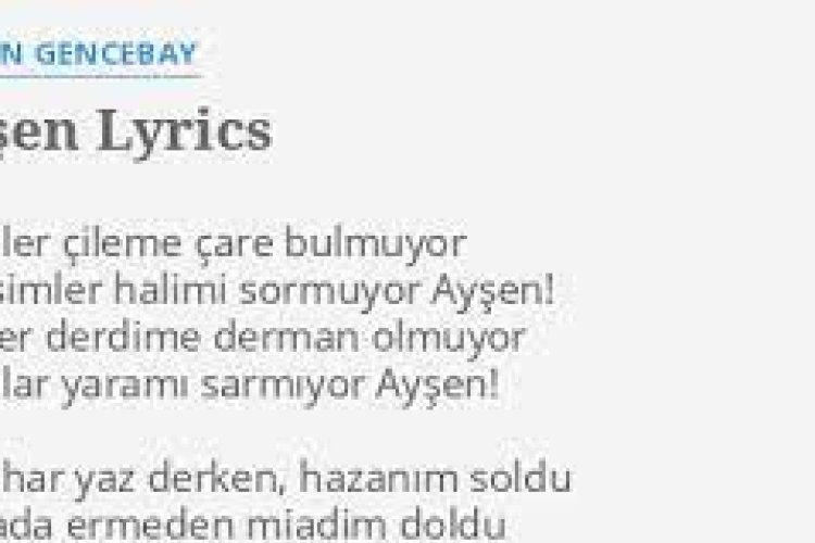 Orhan Gencebay - Ayşen Şarkı Sözleri