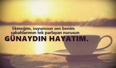 sevgiliye günaydın mesajı