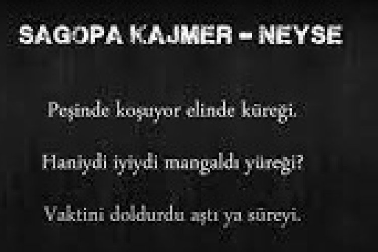 Sagopa Kajmer - Neyse Şarkı Sözleri