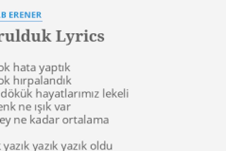 Sertab Erener - Vurulduk şarkı sözleri