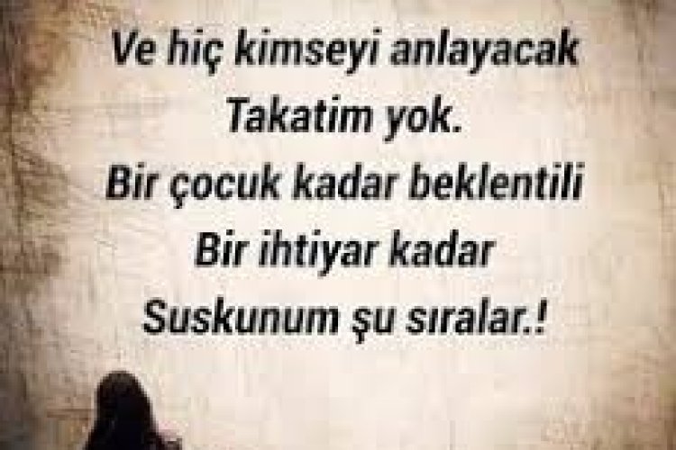 Üzülmekten yoruldum