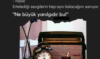 Olmamış insanları koparmayın dalından