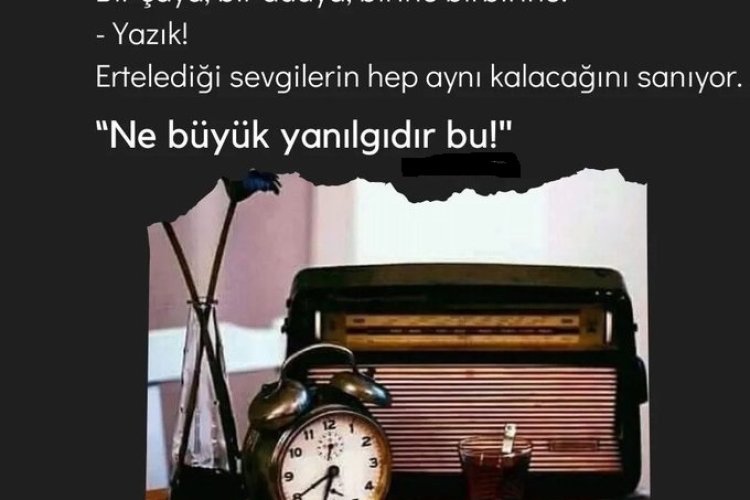 Olmamış insanları koparmayın dalından