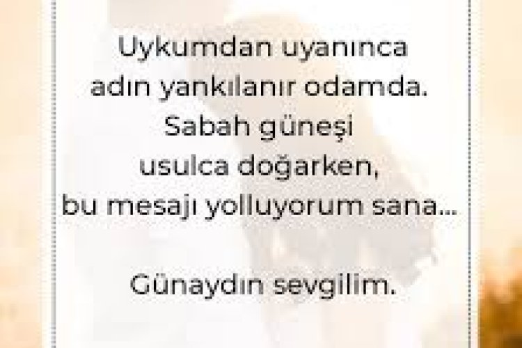 kadın sevgiliye günaydın mesajı