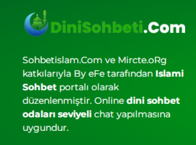 dinisohbeti.com |  islami sohbet odaları dini chat siteleri