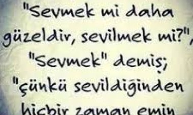 sevmek ile ilgili sözler