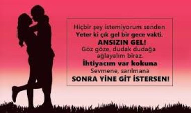 sevgiliye aşk dolu mesaj