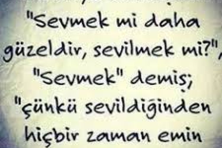 sevmek ile ilgili sözler