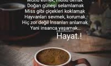 Günaydın yaşamak Huzurlu pazarlar