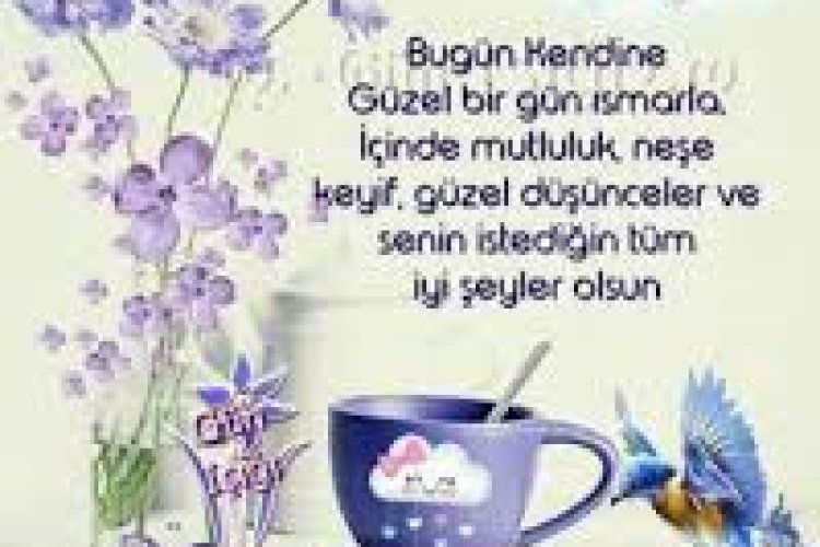 Günaydın mutlu hafta sonları dilerim herkese
