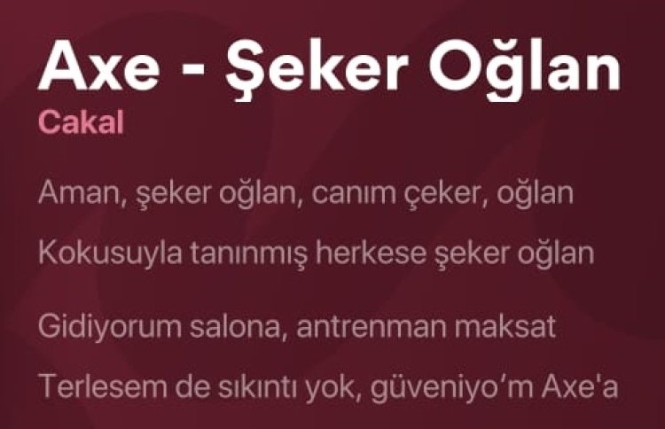Cakal Şeker Oğlan şarkı sözleri