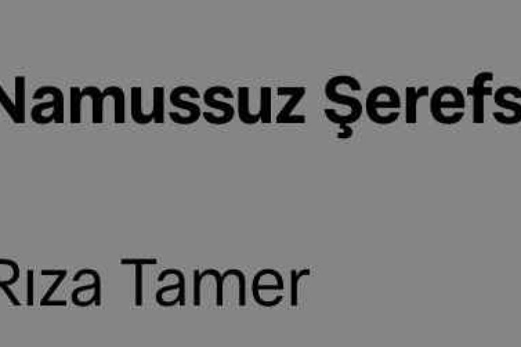 Rıza Tamer - Namussuz Şerefsiz sözleri