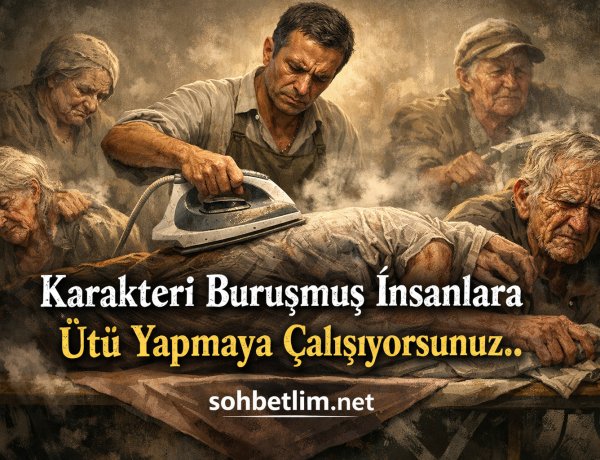Karakteri buruşmuş insanlara ütü yapmaya çalışıyorsunuz