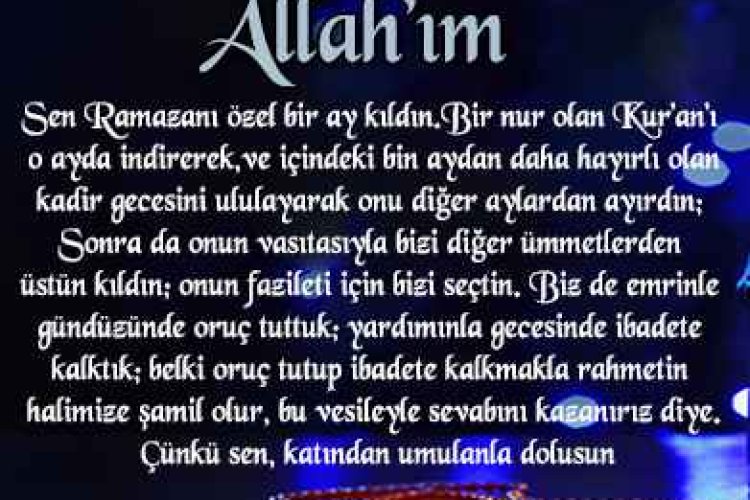 Kadir Gecesi Duası