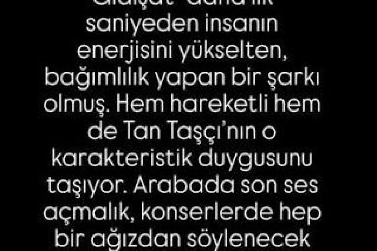 Tan Taşçı'nın "Gidişat" şarkısı