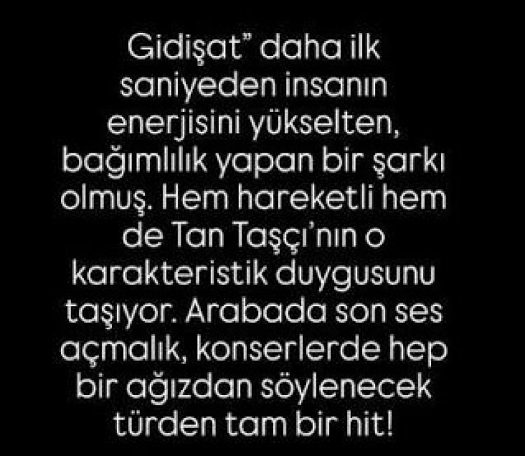 Tan Taşçı'nın "Gidişat" şarkısı