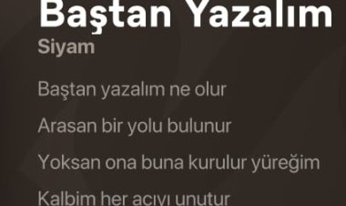 Siyam – Baştan Yazalım şarkı sözleri