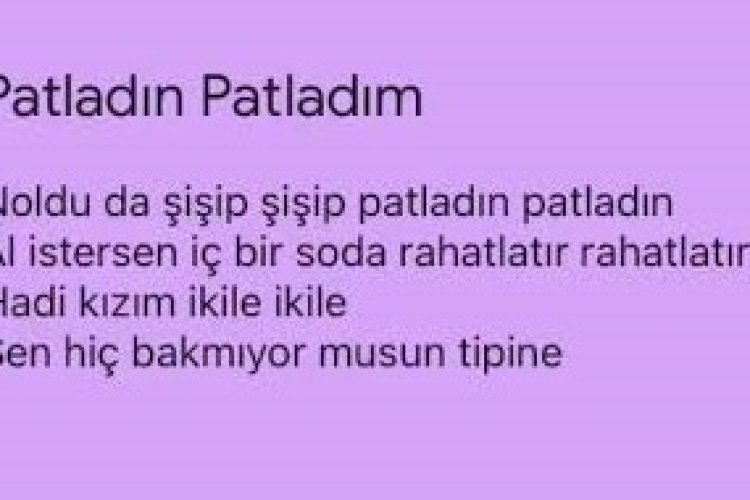 Şenol Evgi ŞİŞTİ PATLADI şarkı sözleri