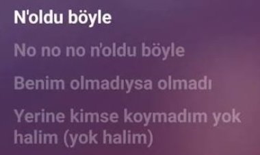 Asil Gök Noldu Böyle şarkı sözleri